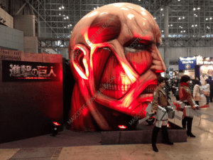 Inflatable decoration giant head SNK