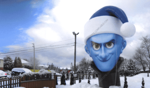 Megamind inflatable structure