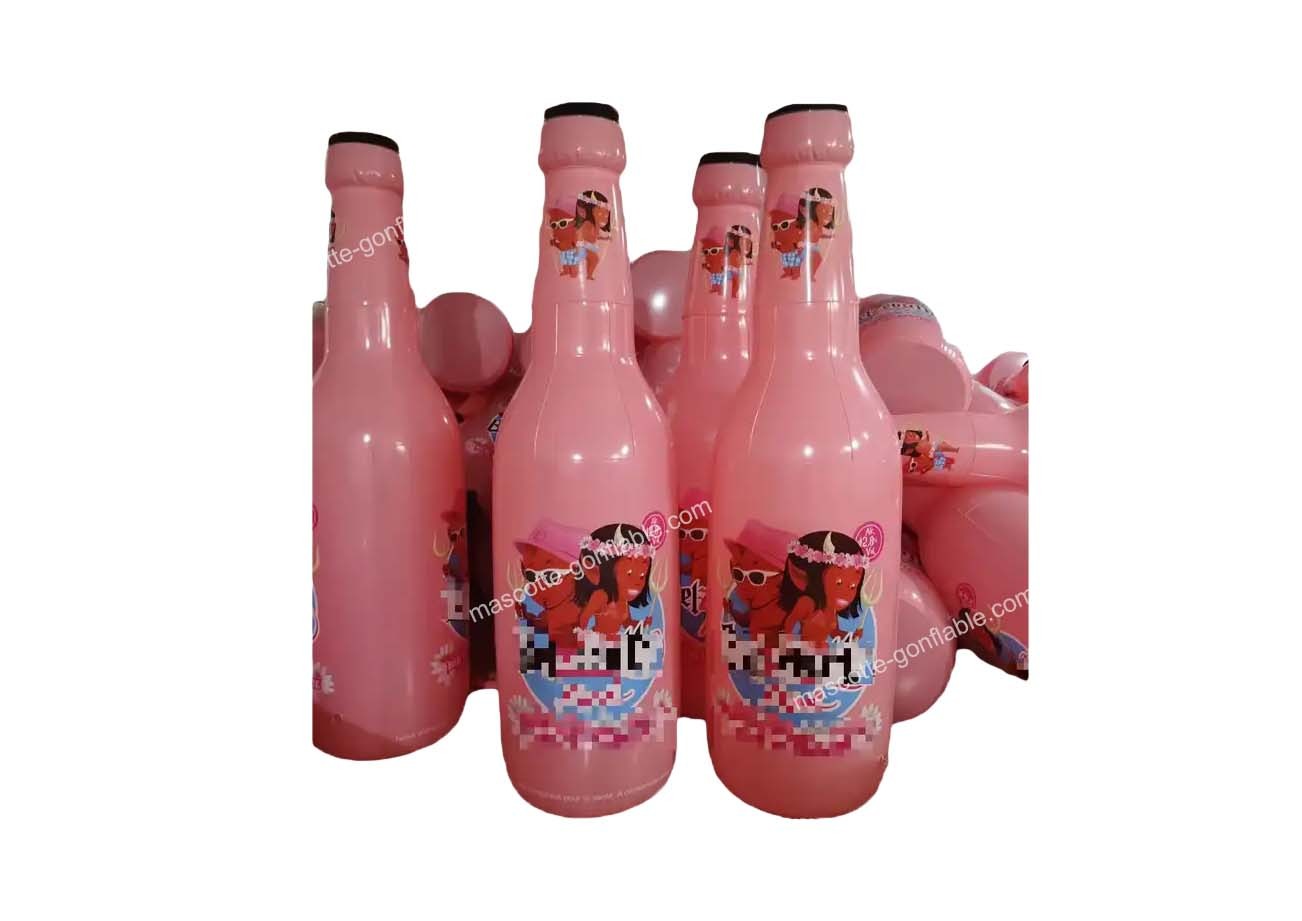Produit Gonflable Bouteilles roses