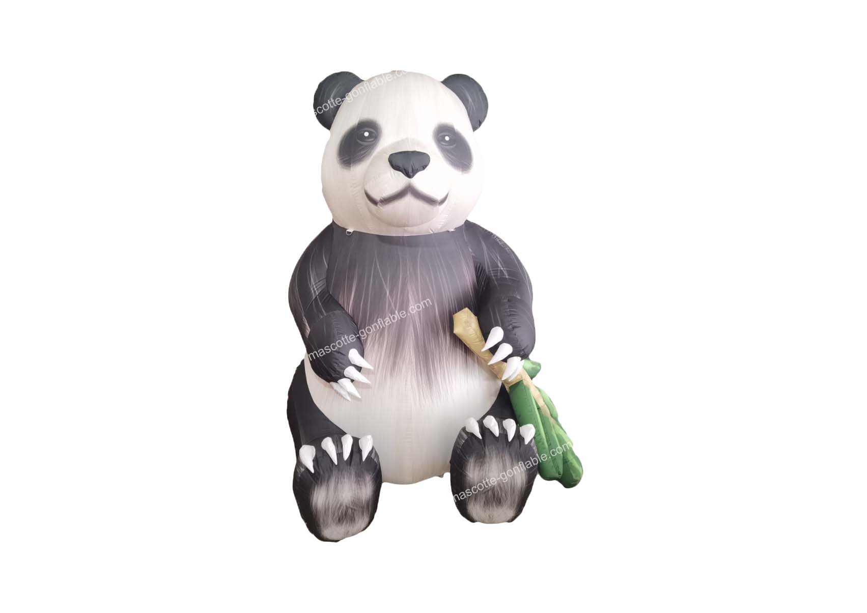 Mascotte gonflable panda géant